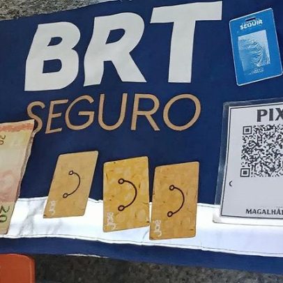 Dupla é presa por vender passagens fraudulentas com cartões de gratuidade no BRT