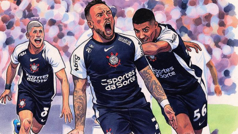 Maycon comemora gol pelo Corinthians em partida contra o Vasco (Foto: Rodrigo Coca/Ag. Corinthians)