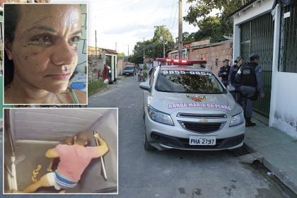61 socos. Juliana Garcia foi barbaramente agredida pelo ex-namorodo, Igor Cabral, dentro do elevador de um condomínio residencial em Natal (Foto: Redes Sociais e Prefeitura de Manaus/GOVAM)