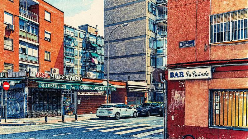 O bar La Cañada se encontra no bairro de Campamento, de Madrid, como poderia encontrarse em qualquer outro lugar da Espanha. (Foto: Kike Carbajal)