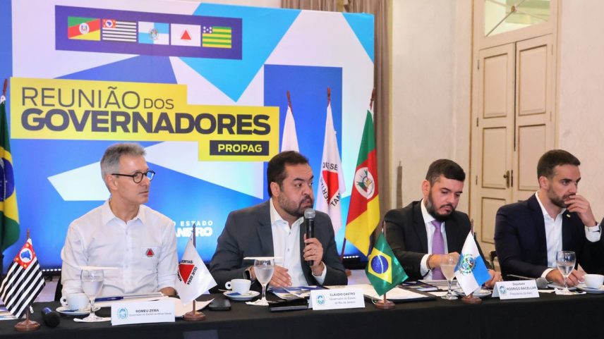 Reunião de governadores sobre mudanças no Propag no Rio (Foto: Divulgação)