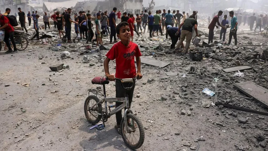 A militar israelense continuou a atacar a cidade de Gaza nos últimos dias - Foto: AFP