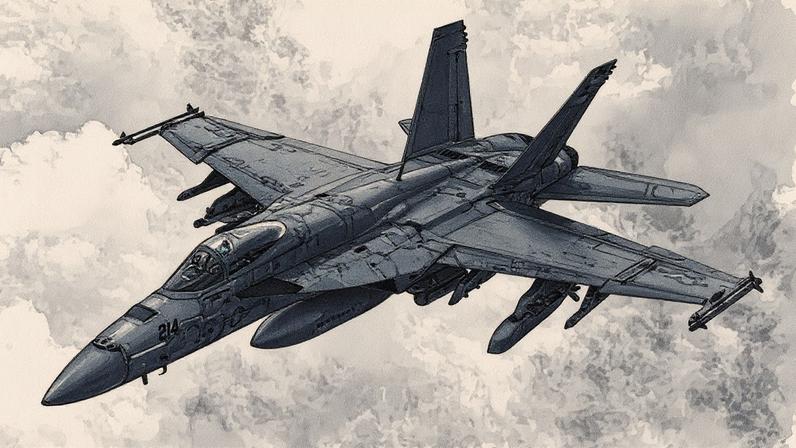 F/A-18E — Foto: Reprodução/X