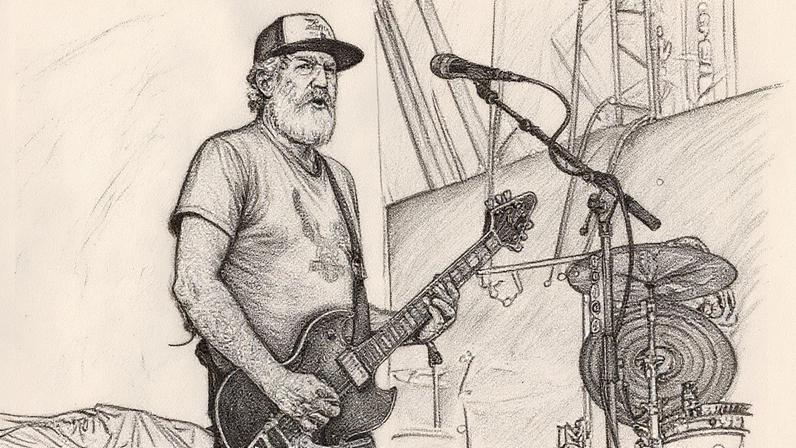 Mastodon homenageou o falecido cofundador Brent Hinds com um tributo sincero durante sua apresentação em 22 de agosto na Feira Estadual do Alasca. (Foto: Reprodução)