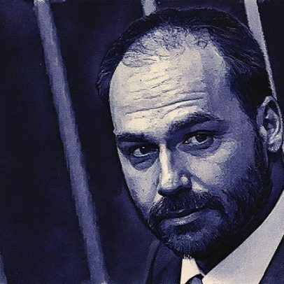 Eduardo Bolsonaro ameaça deixar o PL se Tarcísio de Freitas se filiar ao partido