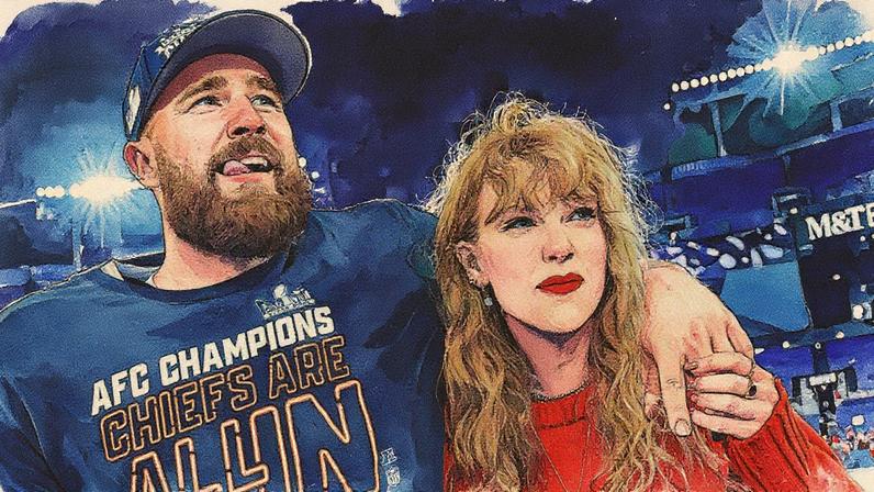 Taylor Swift e Travis Kelce - (Foto: Reprodução)