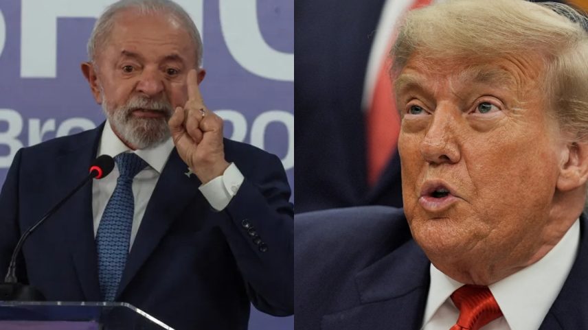 Presidentes Luiz Inácio Lula da Silva (Brasil) e Donald Trump (EUA) (Foto: REUTERS/Ricardo Moraes e Ken Cedeno)
