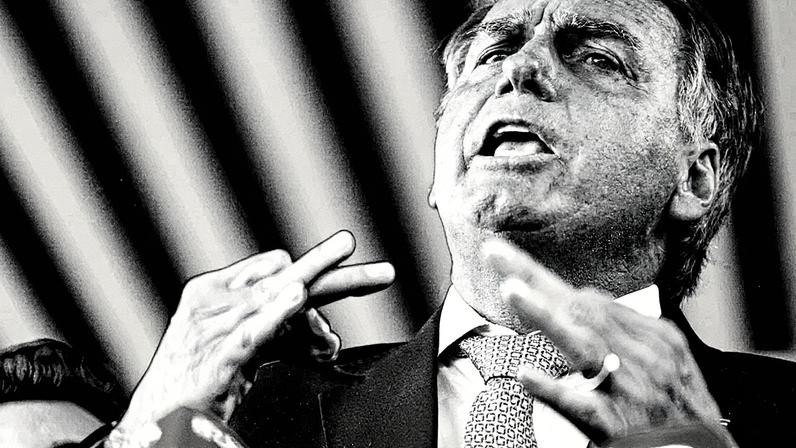 Jair Bolsonaro (PL) concede entrevista após virar réu no Supremo Tribunal Federal (STF) por tentativa de golpe após as eleições de 2022; maioria dos brasileiros acha que ex-presidente participou da trama golpista, diz pesquisa (Foto: Wilton Junior/Estadão)