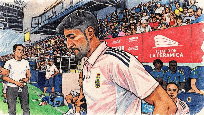Veljko Paunovic, na primeira jornada contra o Villarreal. (Foto: AFP7 via Europa Press)