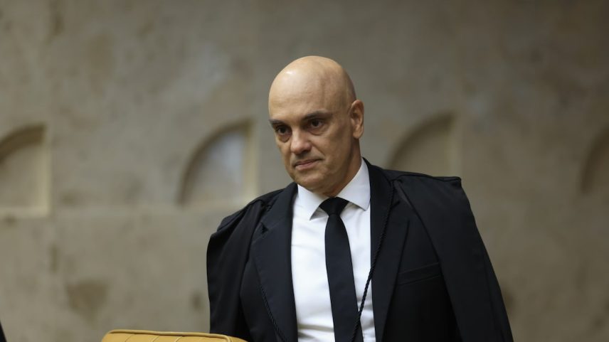 O ministro Alexandre de Moraes, que foi defendido pelos pares em sessão de abertura dos trabalhos do STF no segundo semestre (Foto: Wilton Junior/Estadão)