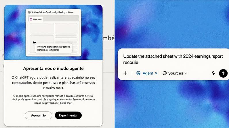 Apresentação do modo Agente do ChatGPT. (Foto: Reprodução)