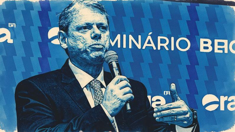 Tarcísio citou a gestão Milei em alguns momentos de sua fala, em especial ao citar as medidas para conter a expansão fiscal do país vizinho (Foto: Divulgação Esfera Brasil)