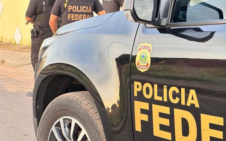 Viatura da PF em operação (Foto: PF/Divulgação)
