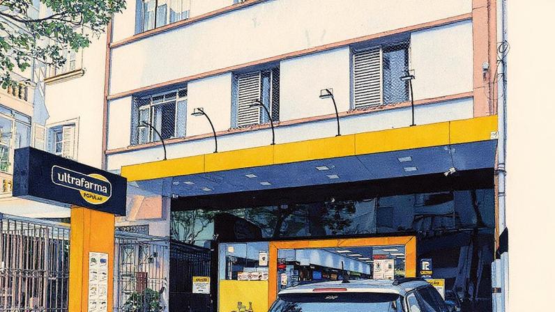 Fachada da Ultrafarma, localizada na rua Dona Veridiana, na Vila Buarque, em São Paulo (SP) (Foto: Rafaela Araújo/Folhapress)