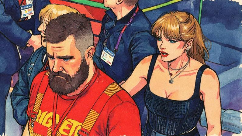 Jason Kelce parabenizou o irmão Travis Kelce pelo noivado com Taylor Swift, disse na quarta-feira (Foto: Reprodução)