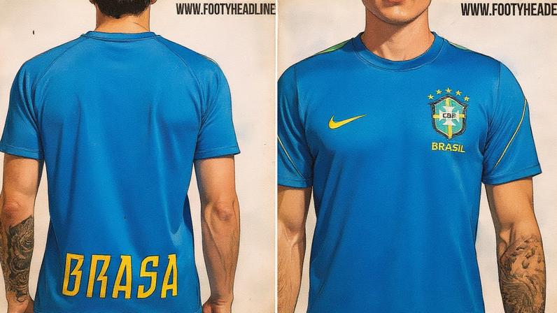 Possível uniforme de treino da seleção brasileira (Foto: Reprodução)