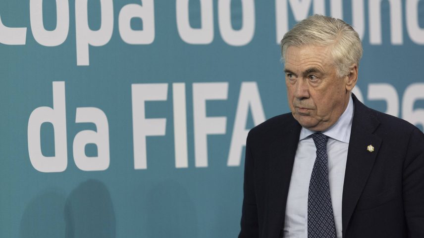 Ancelotti durante partida entre Brasil e Paraguai, pelas Eliminatórias para a Copa do Mundo de 2026 (Foto: Danilo Verpa/Folhapress)