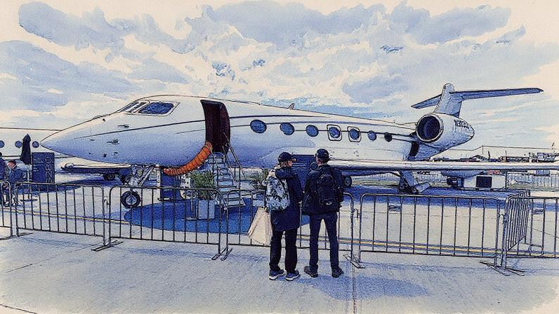 Gulfstream G500: Com a fusão, a plataforma da Flapper atingirá 4.000 aeronaves cadastradas. (Foto: Carla Gottgens/Bloomberg)