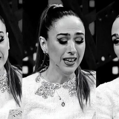 Tatá Werneck se emociona ao ler carta de amor para Júnior Lima no 'Lady Night'