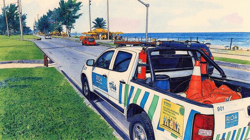 A interdição da orla do Recreio dos Bandeirantes para o lazer é aguardada todo ano pela associação de moradores (Foto: Divulgação)