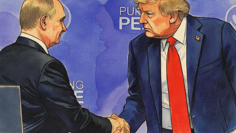 Putin e Trump se encontram no Alasca (Foto: Sergei Bulkin/AP)