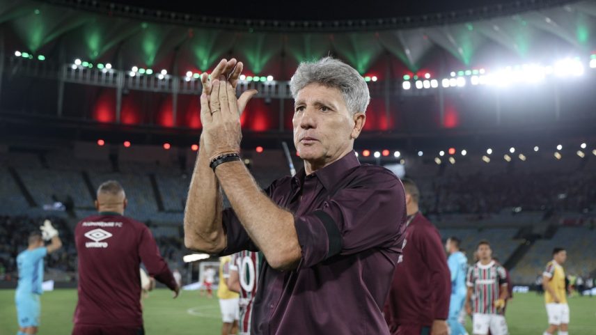 Renato Gaúcho comemora classificação do Fluminense às quartas de final da Copa do Brasil (Foto: MARCELO GONÇALVES / FLUMINENSE F.C.)