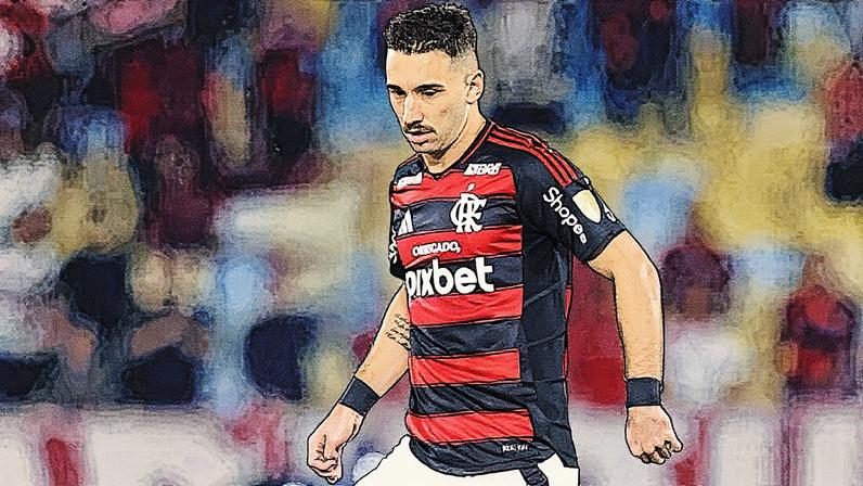 Léo Ortiz durante partida do Flamengo contra o Inter, no Maracanã, pela Libertadores (Foto: Gilvan de Souza/ Flamengo)