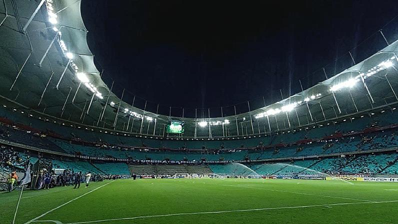 Vista da Fonte Nova antes de jogo entre Bahia e Inter, pela Libertadores (Foto: Rafael Rodrigues/EC Bahia)