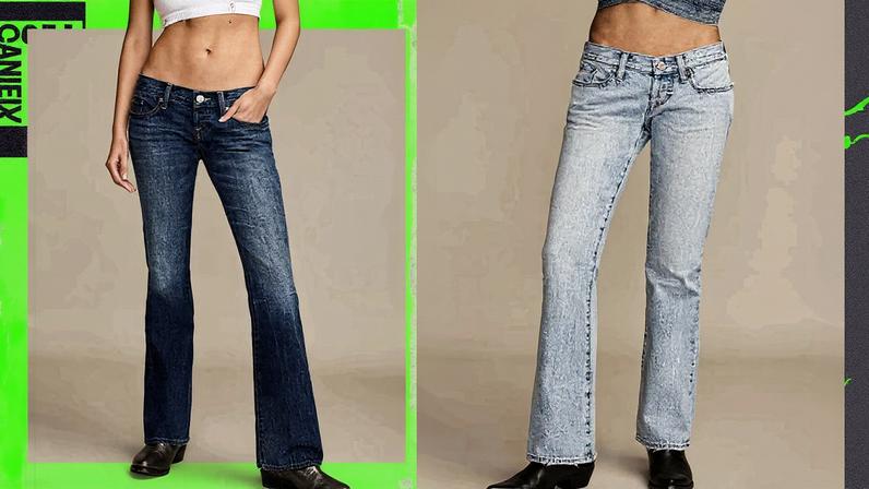 A Lucky Brand acaba de lançar dois novos estilos de cintura ultra baixa em colaboração com Addison Rae. Veja como você pode comprar as silhuetas aprovadas pela pop star. (Foto: Reprodução)