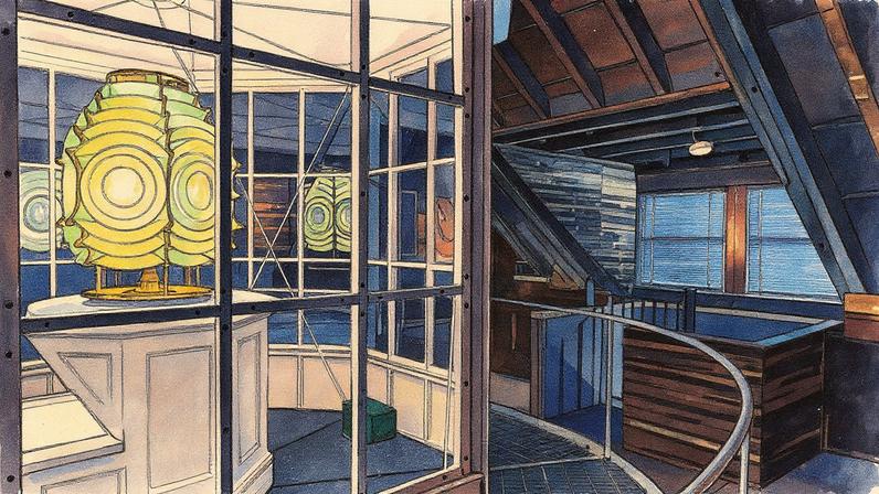 Farol Darkhouse, uma Casa de Arte Troy Hill criada pelos artistas de Pittsburgh Lenka Clayton e Phillip Andrew Lewis em 2022 (Foto: © Rebecca Kiger)