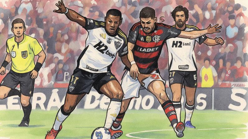 Flamengo e Atlético-MG jogaram na Copa do Brasil; partida foi exibida com exclusividade na TV paga (Foto: Ricardo Moraes/Reuters)