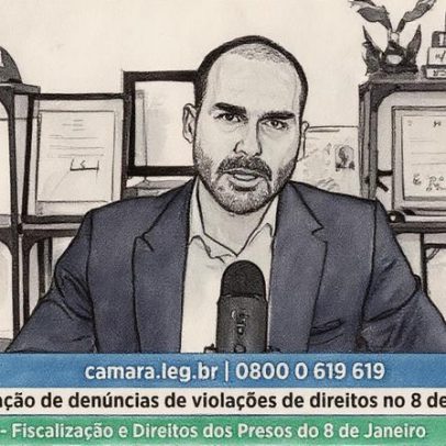 Eduardo Bolsonaro participa de audiência na Câmara por videoconferência após meses afastado
