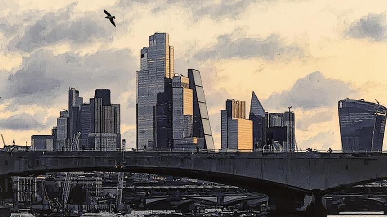 O horizonte do distrito financeiro de Londres. (Foto: Leon Neal | Getty Images News | Getty Images)