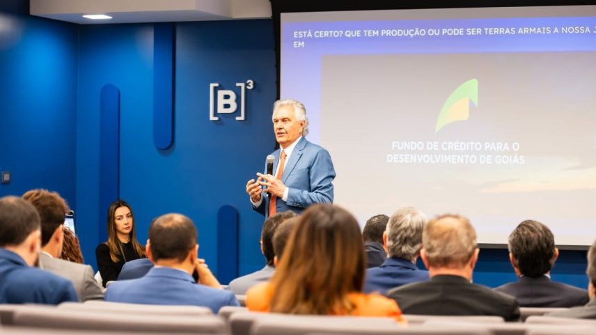 Governador Ronaldo Caiado lança programa para empresas goianas em SP (Foto: Caue Diniz/B3)