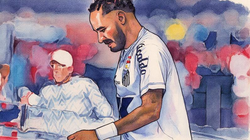 NAUFRÁGIO - Vasco de Diniz e Coutinho afunda o Peixe de Neymar e companhia (Foto: Riquelve Nata/Sports Press Photo/Getty Images)