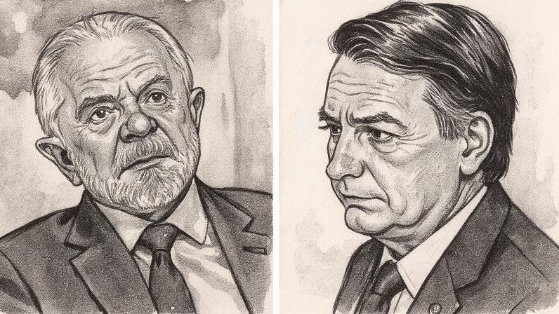 O presidente Lula (PT) e o ex-presidente Jair Bolsonaro (PL) (Foto: Brenno Carvalho/Agência O Globo)