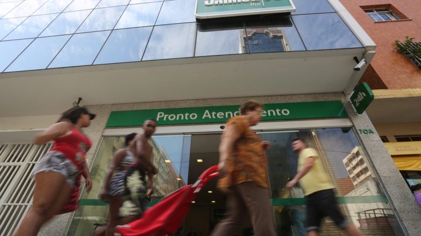 Pronto Atendimento da Unimed na Rua Siqueira Campos (Foto: Custódio Coimbra)