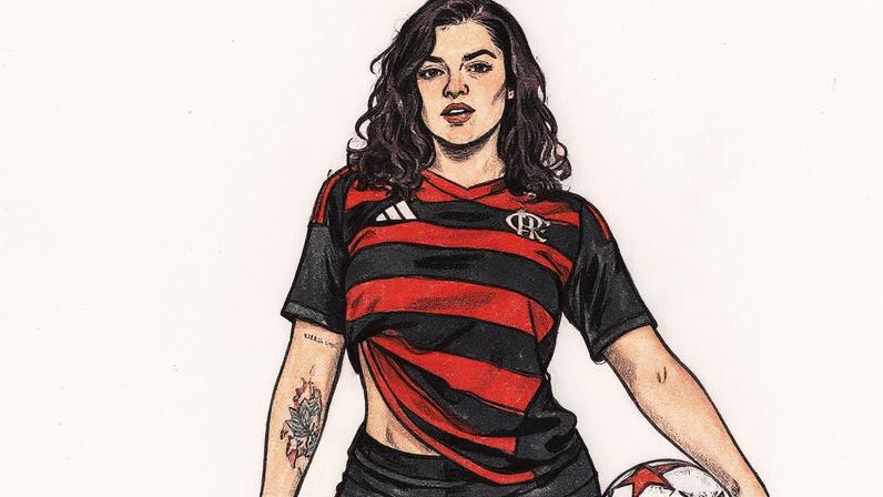 Musa do Flamengo diz ter caído em golpe ao comprar camisa falsa do time por R$ 3 mil (Foto: Divulgação CO Assessoria)