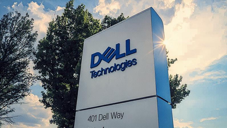 Placa da Dell Technologies é vista em Round Rock, Texas, em 2 de junho de 2023. (Foto: Brandon Bell | Getty Images)