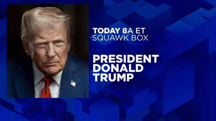 President Donald Trump participa do Squawk Box às 8h do dia 5 de agosto de 2025. (Foto: Reprodução)