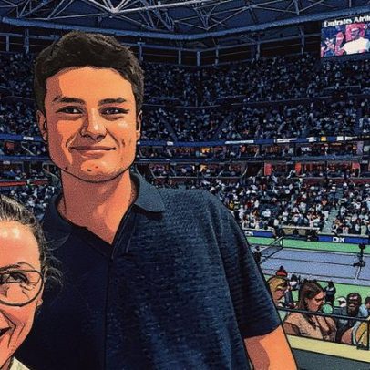 Bridget Moynahan publica foto rara com o filho Jack durante o US Open