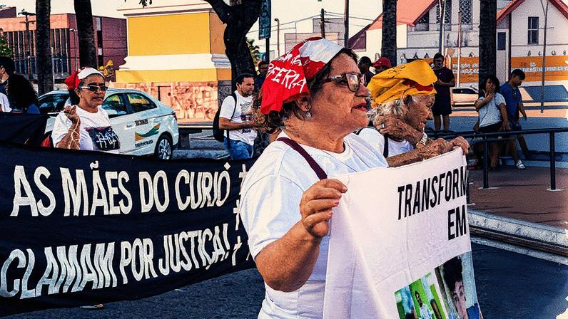 Movimento Mães do Curió: há dez anos, grupo cobra a responsabilização de PMs pela chacina, a maior do Ceará (Foto: Divulgação/Anistia Internacional)