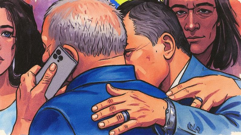 Lula no telefone (Foto: Reprodução)
