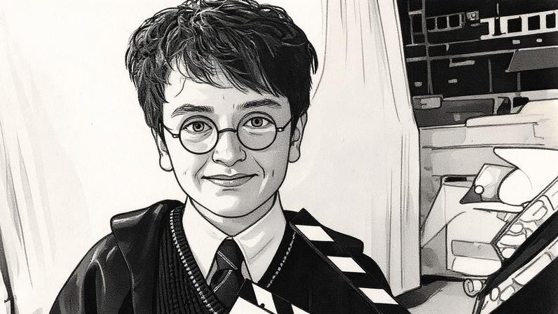 Dominic McLaughlin como Harry Potter (Foto: Reprodução)