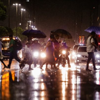 Frente fria traz chuvas e ventos fortes para a Zona Oeste e Norte do Rio