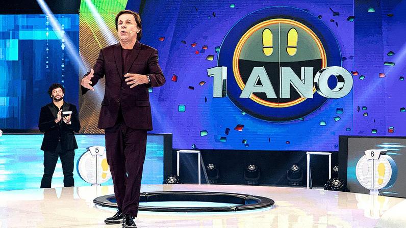 Tom Cavalcante no Acerte ou Caia (Foto: Antonio Chahestian/Record)