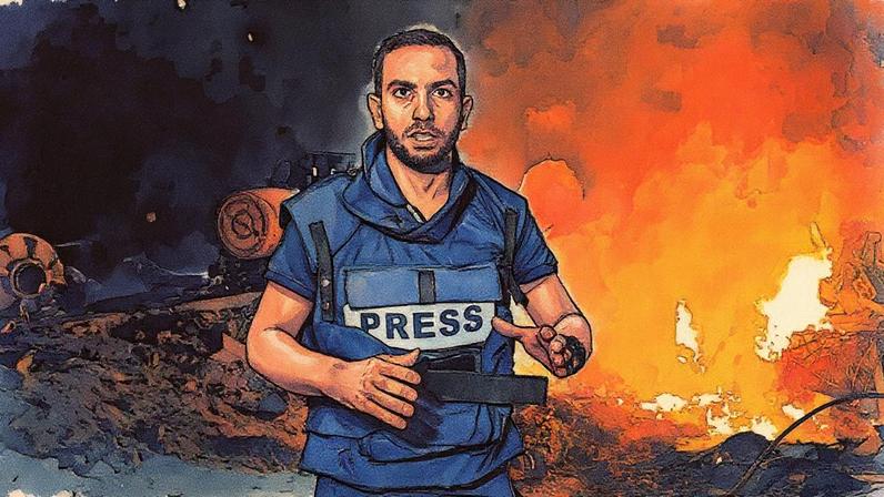 Al-Jazeera anuncia a morte de quatro jornalistas durante bombardeio israelense em Gaza (Foto: Reprodução/Al-Jazeera)