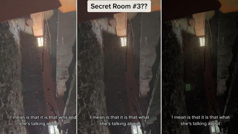 Um casal recebeu uma carta que indicava uma série de espaços secretos em sua casa recém-adquirida (Foto: TikTok/@living_in_history/Reprodução)