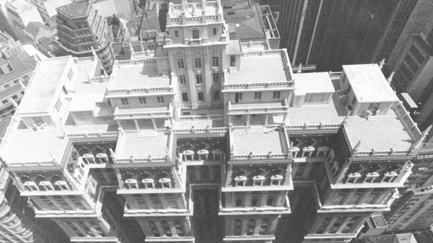 Vista aérea do edifício Martinelli, na região central de São Paulo, 1979. (Foto: Acervo/Estadão)