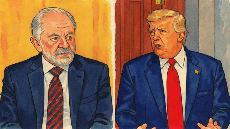O presidente Lula e o americano Donald Trump (Foto: Fotos da AFP)